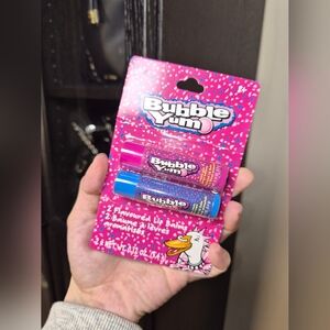 5 For $25✨️ New In Package Bubble Yum 2 Lip Balms Cotton Candy & Bubble Gum
